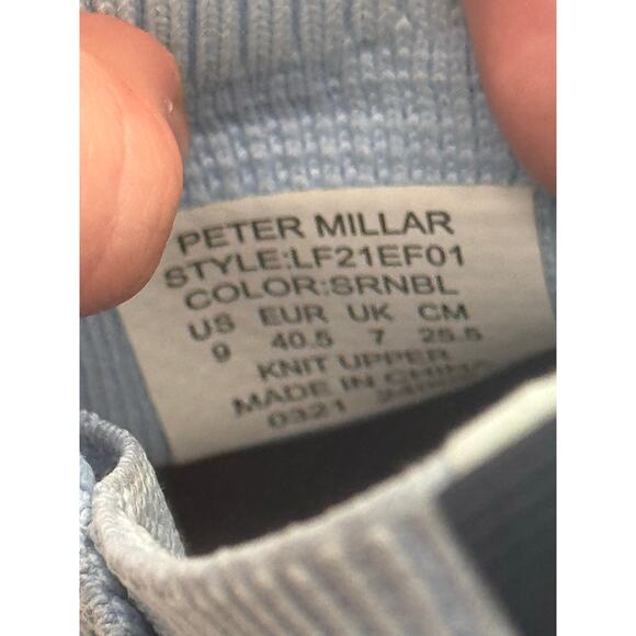 Women's Peter Millar Hyperlight Glide Sneaker Serenity Blue Size 9 - Picture 6 of 8